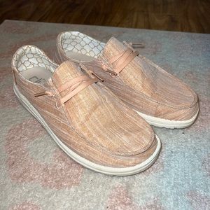 Hey Dude Womens Wendy Rose Gold Shoes
